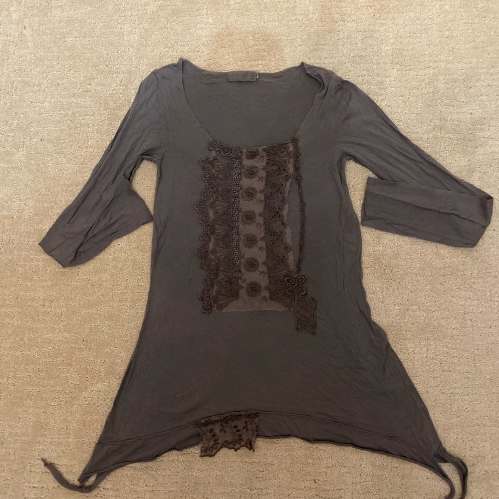Dark grey long sleeve shirt